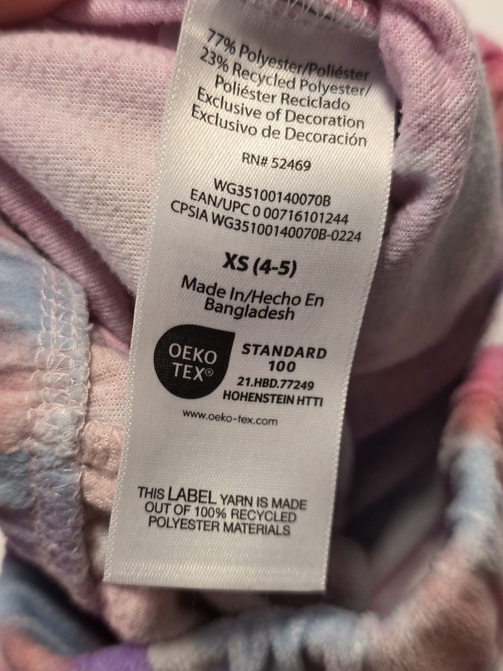 wonder nation Pink & Multicolor Girls Pajama Set - Rainbow Star Graphics - Picture 13 of 13